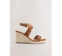 Next Forever Comfort Leather Crossover Wedges