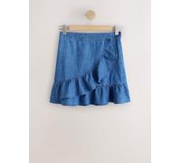 Next Frill Flippy Denim Mini Skirt bleu FR 42 Tall (EU 40 T)