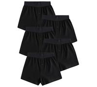 NEXT Garçon Boxer Ample 100% Coton, Lot de 5 Noir 15 Ans-16 Ans