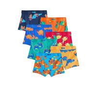 NEXT Garçon Boxer Doux à Taille Contrastante, Lot de 7 Multi Dinosaur 3 Ans-4 Ans