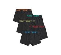 Next Garçon Boxer, Lot de 5 Black with Colour Waistband 9 Ans