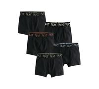 NEXT Garçon Boxer, Lot de 5 Black with Grafitti NEXT Waistband 15 Ans