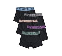 Next Garçon Boxer, Lot de 5 Black with Scandi Waistband 9 Ans