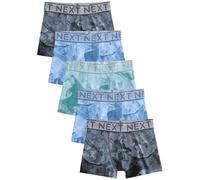 Next Garçon Boxer, Lot de 5 Blue Marble Print 7 Ans