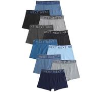NEXT Garçon Boxers, Lot de 10 Bleu/Gris 11 Ans-12 Ans