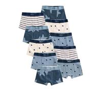 NEXT Garçon Boxers, Lot de 10 Étoiles et Rayures Bleues 3 Ans-4 Ans