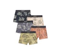 Next Garçon Caleçon à Motif, Lot de 5 Linear Digger Print 2 Ans