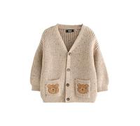 NEXT Garçon Cardigan à Motif Personnages Neutral Bears 9 Mois-12 Mois