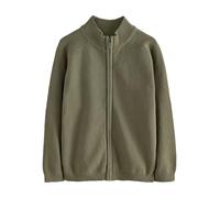 NEXT Garçon Cardigan zippé en Maille Vert Kaki 5 Ans