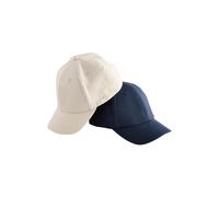 NEXT Garçon Casquette de Baseball 100% Coton, Lot de 2 Navy/Stone 5 Ans