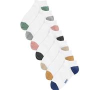NEXT Garçon Chaussettes de sport, 7 paires White/Bright Heel and Toe 19-22