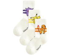 NEXT Garçon Chaussettes Pokemon, 3 paires Blanc 26.5-30.5