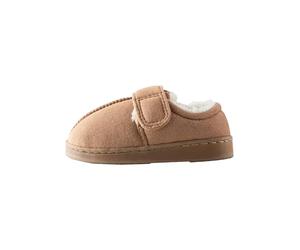 NEXT Garçon Chaussons à Semelle Cuvette et Doublure Chaude Tan/Brown 23