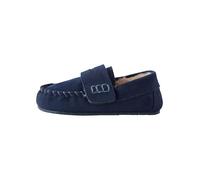 NEXT Garçon Chaussons Style Mocassins Chauds doublés Bleu Marine 24