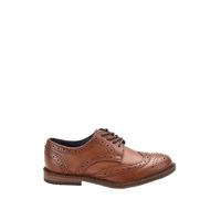 NEXT Garçon Chaussures Richelieu en Cuir à Lacets - Pointure Large (G) Marron Fauve 35.5