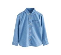 NEXT Garçon Chemise en Jean à Manches Longues Bleu 16 Ans