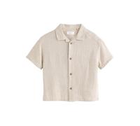 Next Garçon Chemise en Lin mélangé à Manches Courtes Neutral Plain 2 Ans
