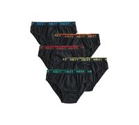 NEXT Garçon Culotte 100% Coton, Lot de 5 Black with Bright Jacquard Waistband 11 Ans