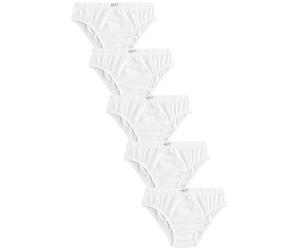 NEXT Garçon Culotte imprimée 100% Coton, Lot de 5 Blanc 3 Ans-4 Ans