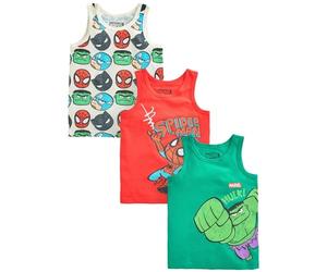 NEXT Garçon Débardeur 100% coton Marvel, lot de 3 Multi-couleurs 9 Ans-10 Ans