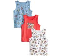 NEXT Garçon Débardeur 100% Coton sous Licence, Lot de 3 Paw Patrol 2 Ans-3 Ans