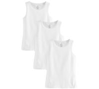 NEXT Garçon Débardeurs Kind To Skin, lot de 3 Blanc 5 Ans-6 Ans