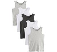 NEXT Garçon Débardeurs, lot de 5 Gris 15 Ans