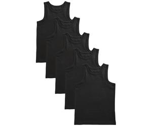 NEXT Garçon Débardeurs, lot de 5 Noir 15 Ans-16 Ans
