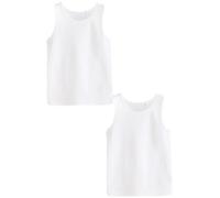 NEXT Garçon Débardeurs Thermiques, Lot de 2 Blanc 13 Ans-14 Ans