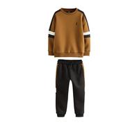 NEXT Garçon Ensemble ras du cou en colour-block Marron fauve 6 Ans