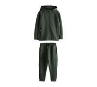 NEXT Garçon Ensemble sweat à capuche et pantalon de jogging Tech Vert kaki 9 Ans