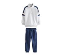 NEXT Garçon Ensemble sweat à col cheminée zippé et pantalon de jogging Gris 7 Ans