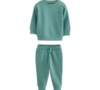 NEXT Garçon Ensemble sweat et pantalon de jogging avec logo Vert 3 Ans-4 Ans