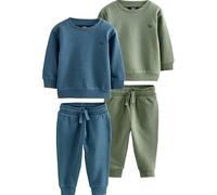 NEXT Garçon Ensemble sweat et pantalon de jogging, lot de 2 Blue/Green 2 Ans