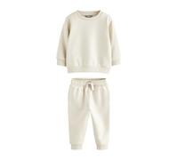 NEXT Garçon Ensemble sweat et pantalon de jogging unis Ecru Off White 4 Ans-5 Ans