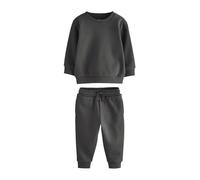 NEXT Garçon Ensemble sweat et pantalon de jogging unis Gris anthracite 9 Mois-12 Mois