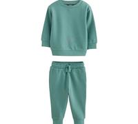 NEXT Garçon Ensemble sweat et pantalon de jogging unis Vert 2 Ans-3 Ans