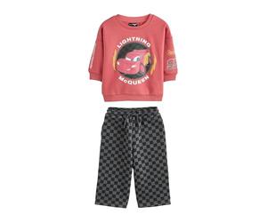 NEXT Garçon Ensemble sweat ras du cou et pantalon de jogging Cars Red Charcoal 18 Mois-24 Mois