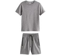 NEXT Garçon Ensemble t-shirt et short de sport Gris 5 Ans
