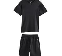 NEXT Garçon Ensemble t-shirt et short de sport Noir 5 Ans