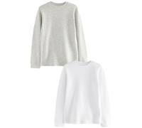 NEXT Garçon Hauts Thermiques à Manches Longues, Lot de 2 Grey/White 3 Ans-4 Ans