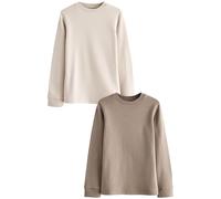 NEXT Garçon Hauts Thermiques à Manches Longues, Lot de 2 Naturel 2 Ans-3 Ans