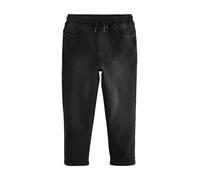 NEXT Garçon Jean Ample Stretch à Taille élastique Noir 7 Ans