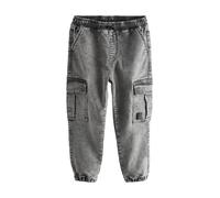 NEXT Garçon Jean Cargo avec Taille élastique Gris 13 Ans