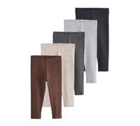 NEXT Garçon Legging côtelé, Lot de 5 Brown/Grey 18 Mois-24 Mois