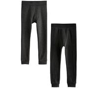 NEXT Garçon Leggings Chauds, Lot de 2 Black/Charcoal 7 Ans