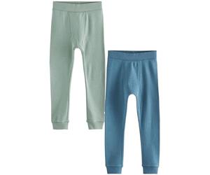 NEXT Garçon Leggings Chauds, Lot de 2 Blue/Teal 3 Ans-4 Ans