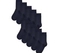 NEXT Garçon Lot de 10 paires de chaussettes en coton majoritaire Bleu marine 31-36