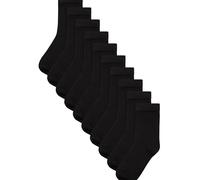 NEXT Garçon Lot de 10 paires de chaussettes en coton majoritaire Noir 20.5
