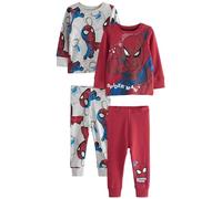 NEXT Garçon Lot de 2 Pyjamas douillets Red/Navy Spiderman 3 Ans